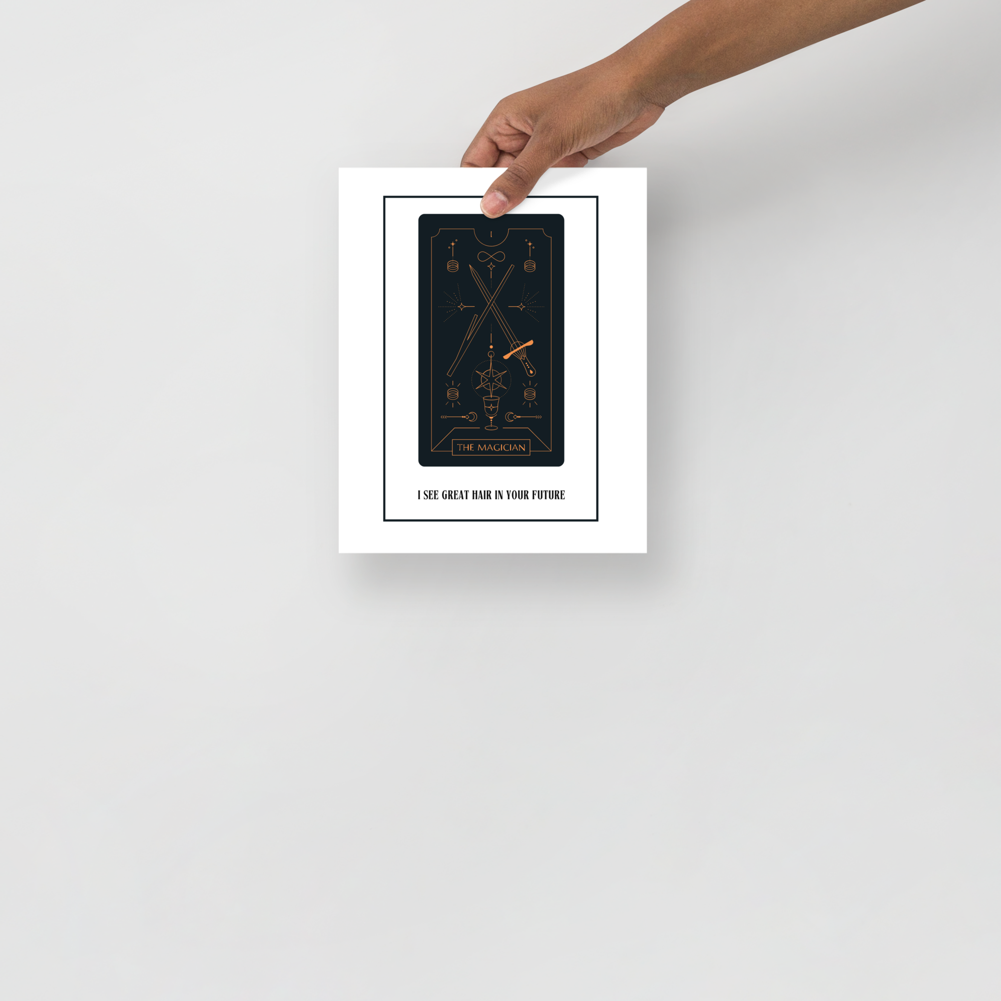 "I See Great Hair In Your Future" Tarot Card Poster